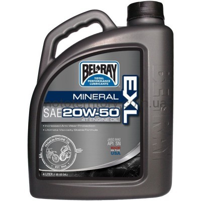 Bel-Ray EXL Mineral Engine Oil 20W50 (4 литра) моторное масло