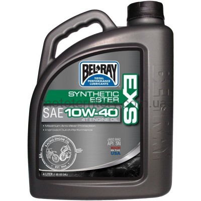 Bel-Ray EXS Synthetic Ester 10W40 (4 литра): высококачественное моторное масло.