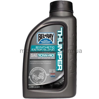 Bel-Ray Thumper Racing Synthetic Ester Blend 10W40 (1 литр) моторное масло