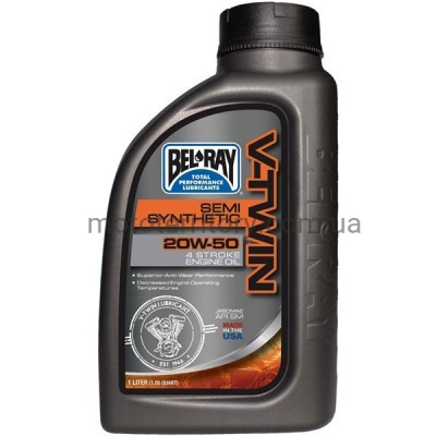 Bel-Ray V-Twin Semi-Synthetic Engine Oil 20W50 (1 литр) моторное масло