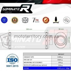 Выхлопная система Dominator HP3 / Yamaha Tracer 700 2016 - 2019