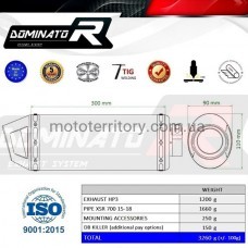 Вихлопна система Dominator HP3 / Yamaha XSR 700 2015 - 2018