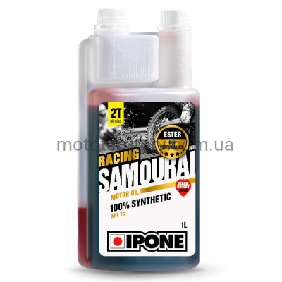 Ipone Samourai Racing клубника (1 литр) моторное масло для 2Т мотоцикла