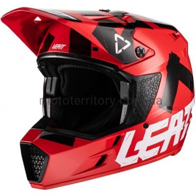 Дитячий мотошолом Leatt Helmet 3.5 Junior Red: найкраща охорона для маленьких гонщиків