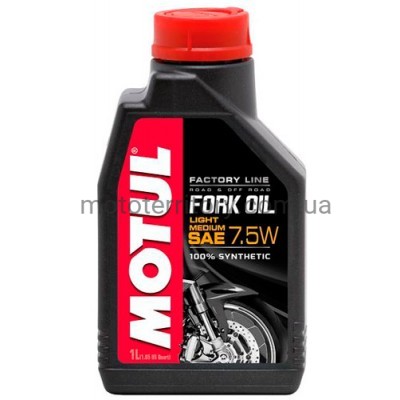 Motul Fork Oil Factory Line Light / Medium SAE 7,5W 1L вилочна олія