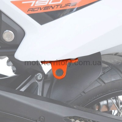 Крепежные крючки KTM 790 Adventure, Yamaha Tenere 700 оранжевые. Крепление багажа на мотоцикл